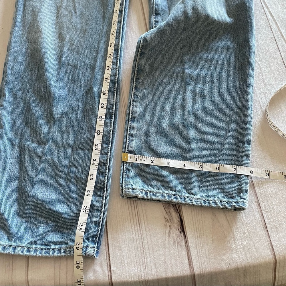 Levi’s ‘94 Baggy Jeans Womens 24 Light Wash Blue Distressed High Rise Skater EUC - Picture 11 of 14